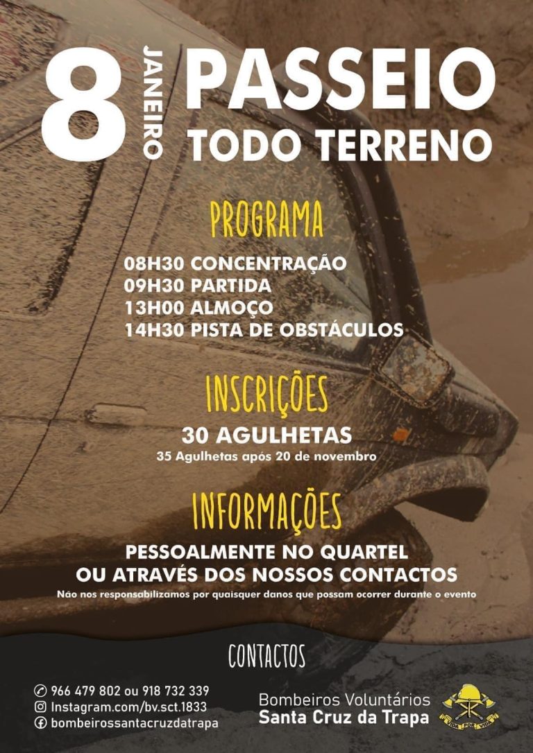 Read more about the article Passeio TT – Bombeiros V. Stª Cruz da Trapa | 8 janeiro